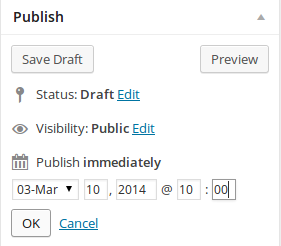 How to Schedule Wordpress Posts and Pages
