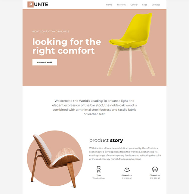 Punte- WordPress theme