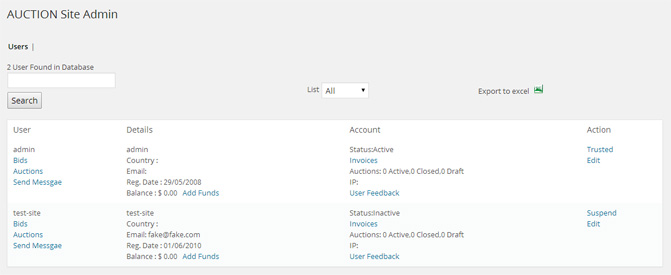 WPAuctionSoftware Users