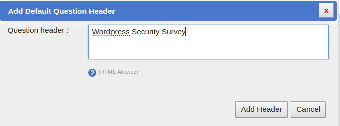 SurveyFunnel Premium Wordpress Plugin add_header
