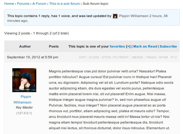 bbPress - Mark as Read