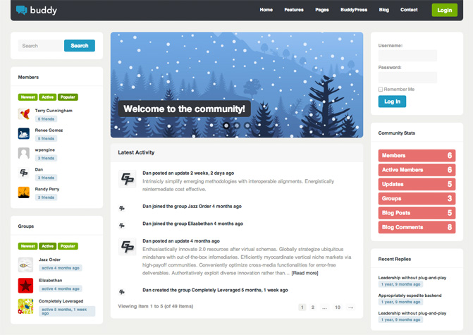 Buddy BuddyPress Theme