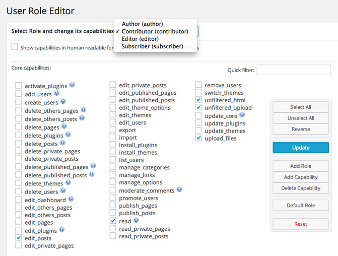 User Role Editor