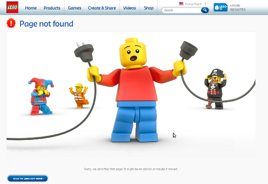 Is your 404 error page a little too interesting?