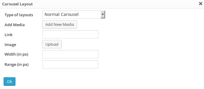 Normal Carousel layout