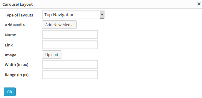 Top Navigation layout