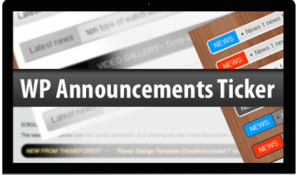 How to use the WP Announcements Ticker