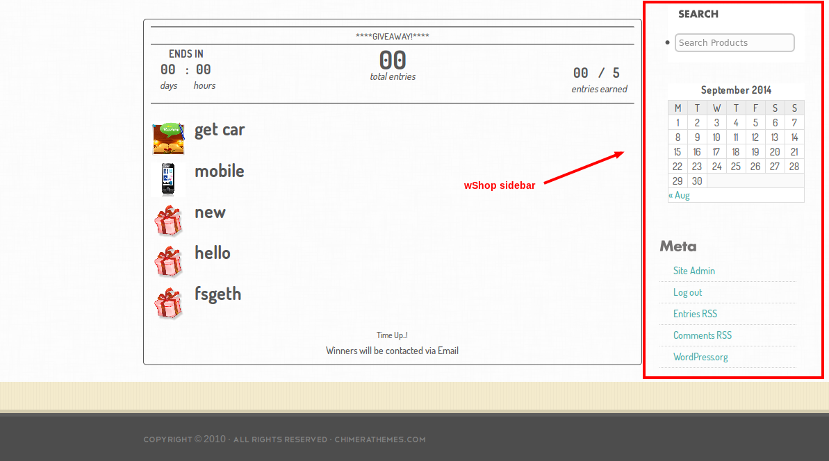 wShop sidebars preview