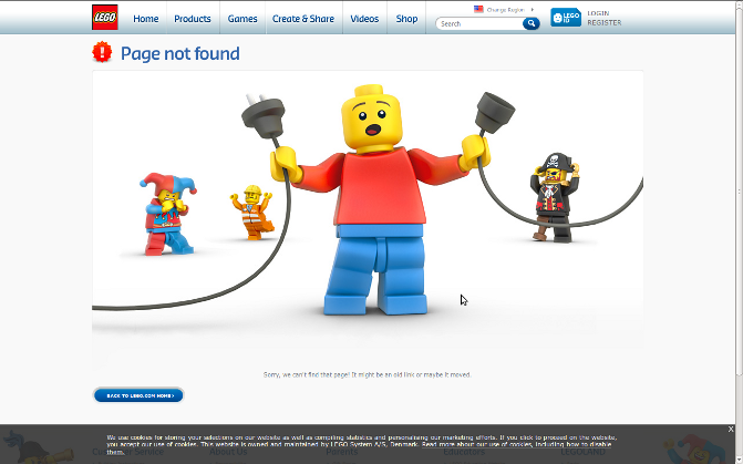 Lego Error Page