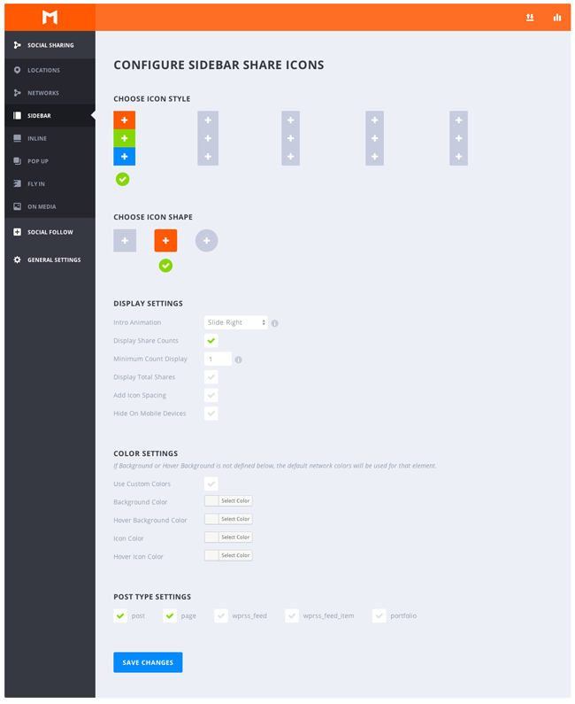 Monarch Customizable Options