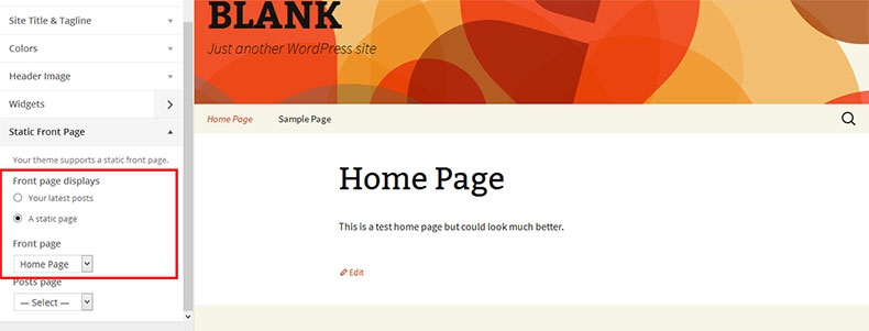 homepage