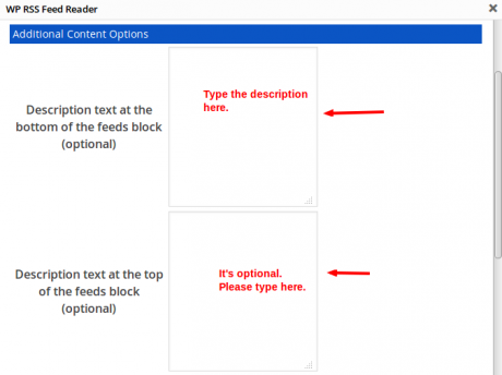Additional contentRSS