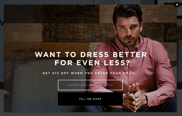 Exit Pop-up discount