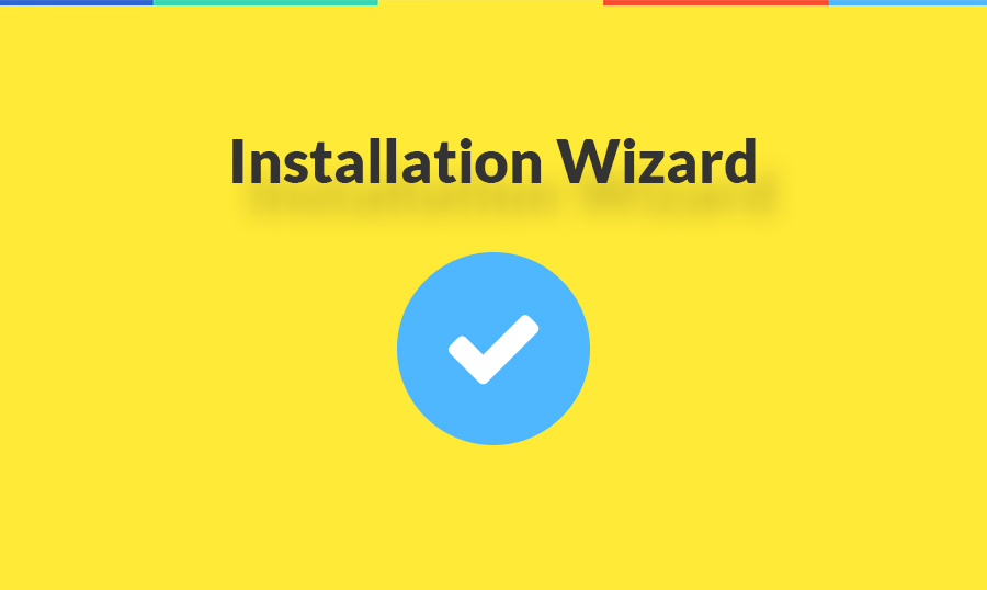 installation wizard