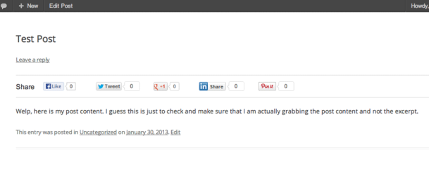 Floating Social Bar screenshot