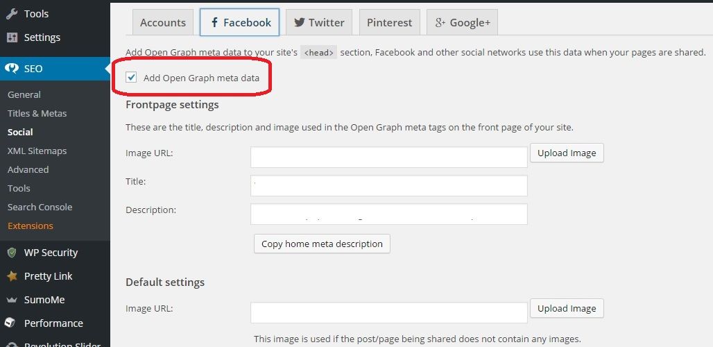 Facebook Open Graph in Yoast SEO