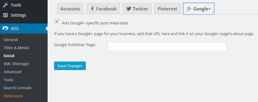 Google Open Graph in Yoast SEO