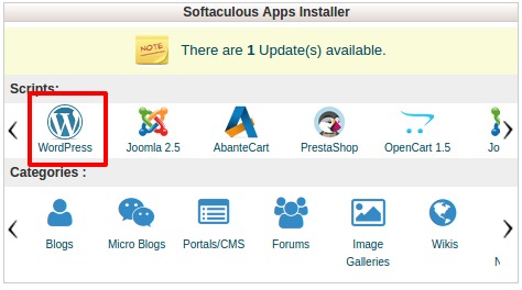 Softaculous-How to Install WordPress