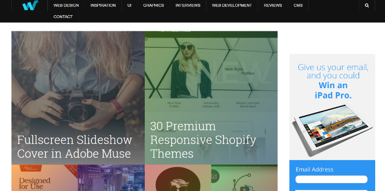 web design ledger sreenshot