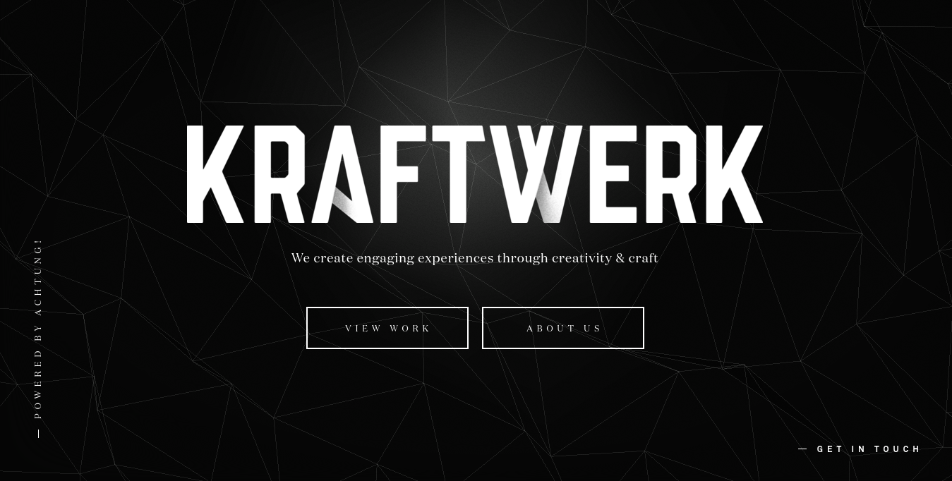 custom typeface kraftwerk