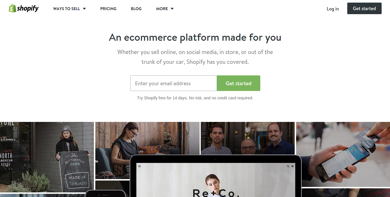shopify website builder