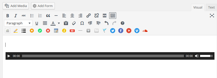 Single Audio files in WordPress 