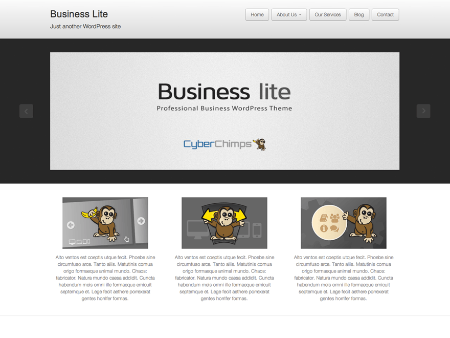 wordpress themes for content marketing - business lite
