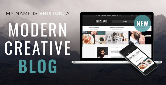 best personal blog wordpress themes - brixtony
