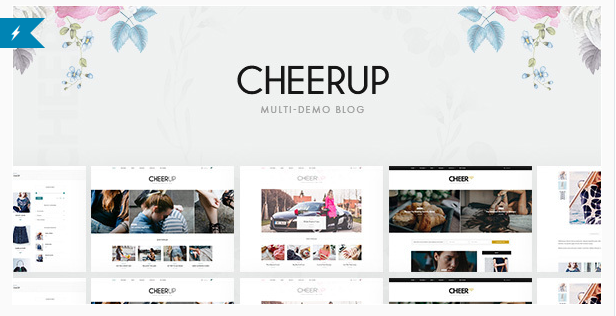 best personal blog wordpress themes - cheerup