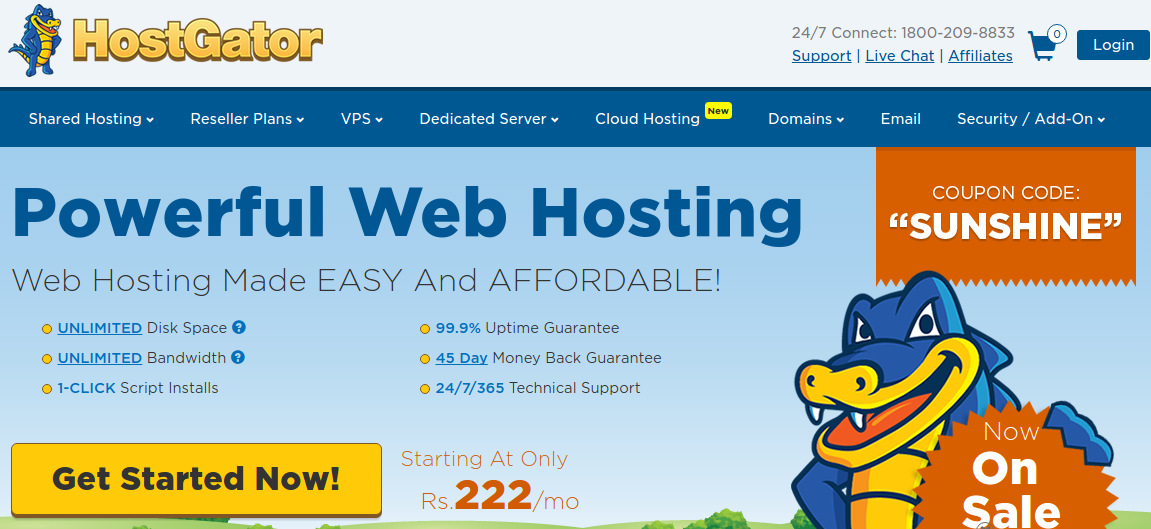 Hostgator - Affordable Hosting Provider