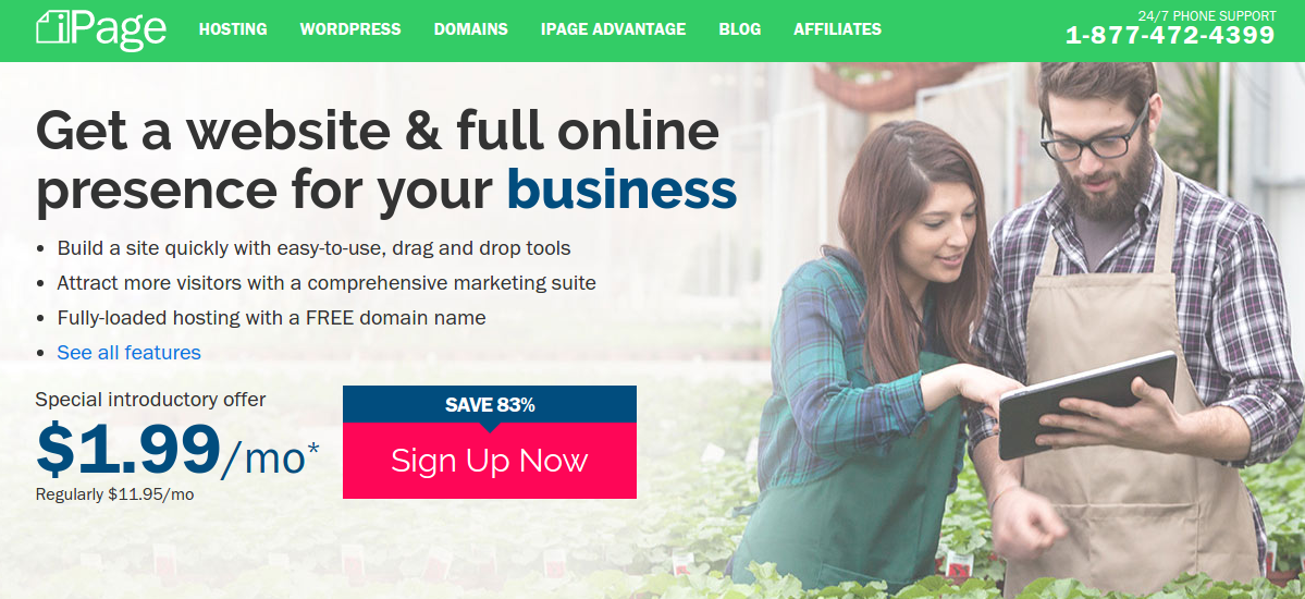 iPage- website hosting