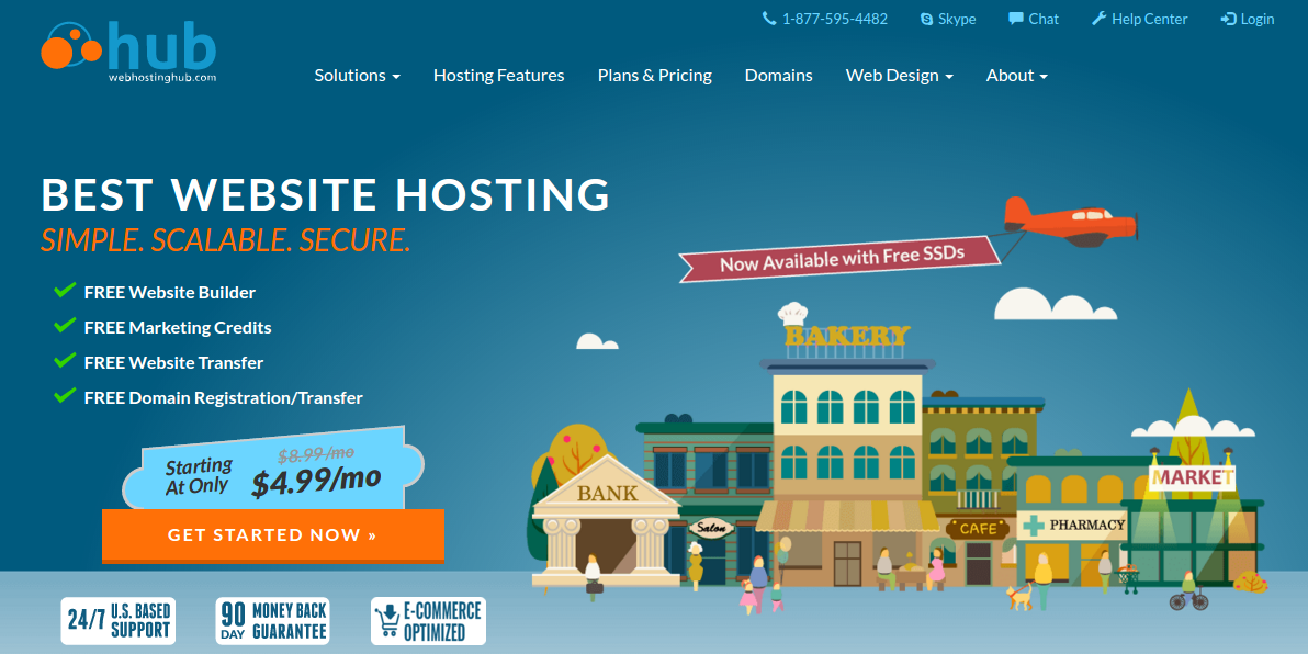 Web hosting hub