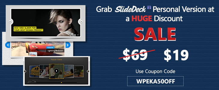 slidedeck labor day offer