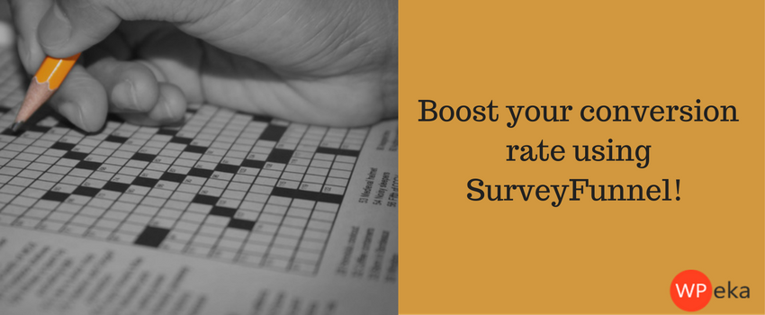 Boost your conversion rate using SurveyFunnel