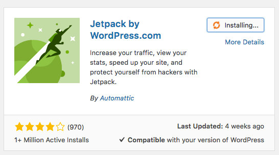 jetpack wordpress plugin