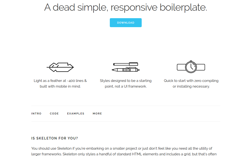 best CSS3 frameworks 2016-17 : getskeleton