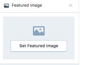 setting featured image