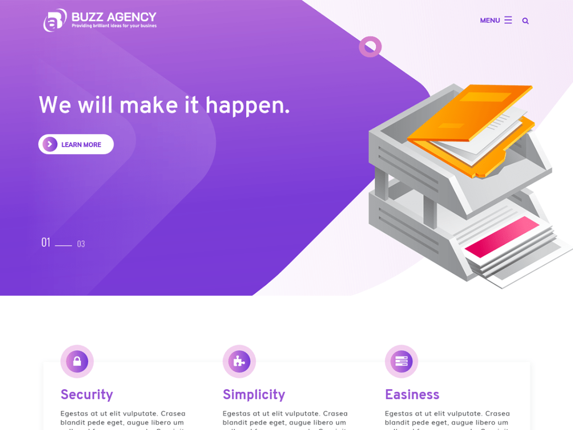 Buzz agency theme