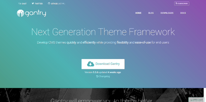 WordPress Theme Frameworks - gantry