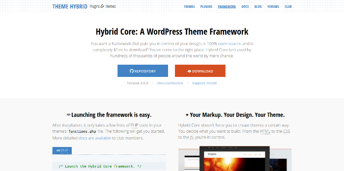 WordPress Theme Frameworks - themehybrid-com