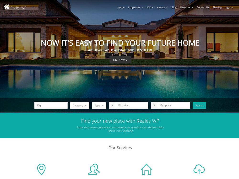 Reales | Real Estate WordPress Themes