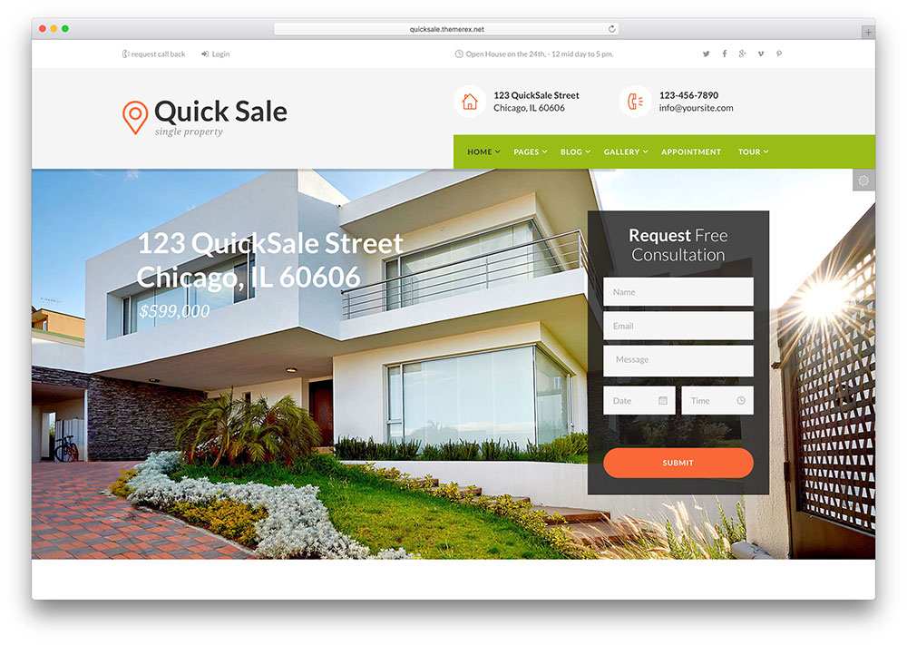 Quick Sale | Real Estate WordPress Themes