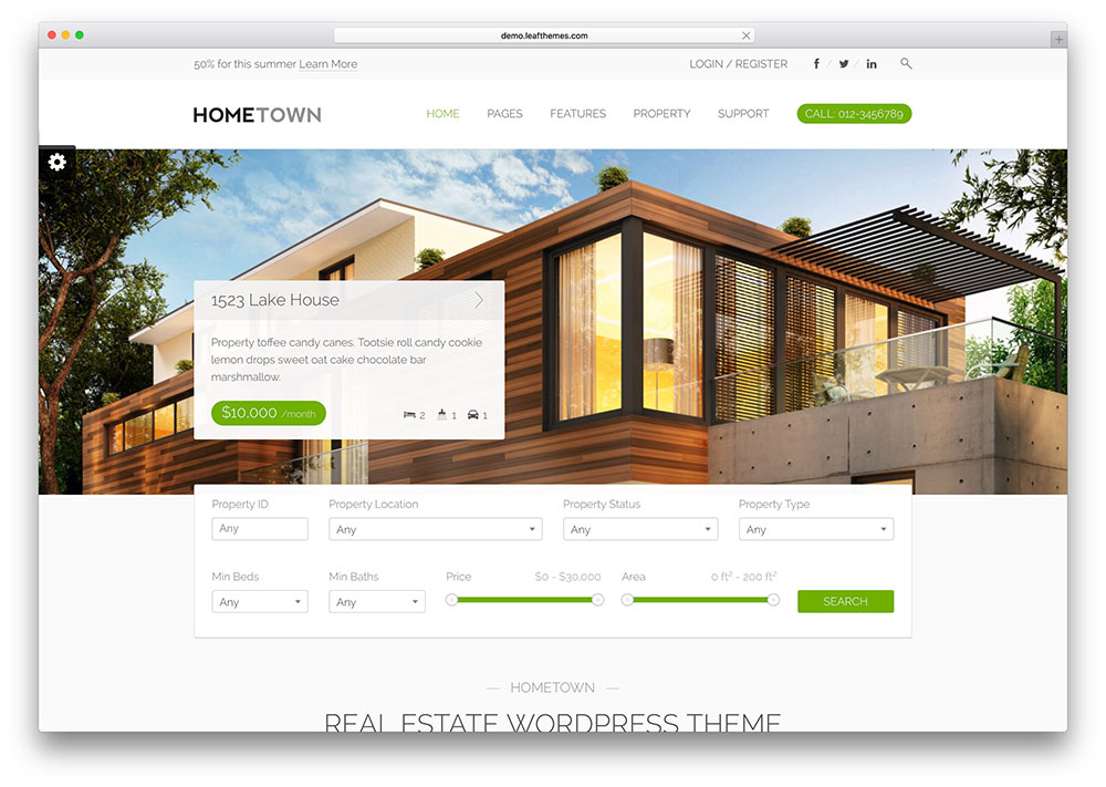 Hometown | Real Estate WordPress Themes