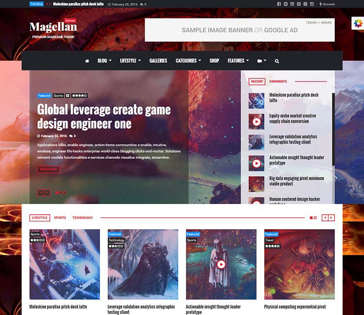 Best WordPress Gaming Themes 2017 | Magellan