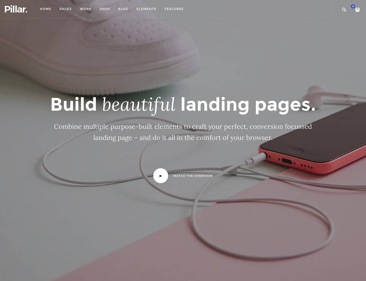 Landing Page WordPress Themes | Pillar