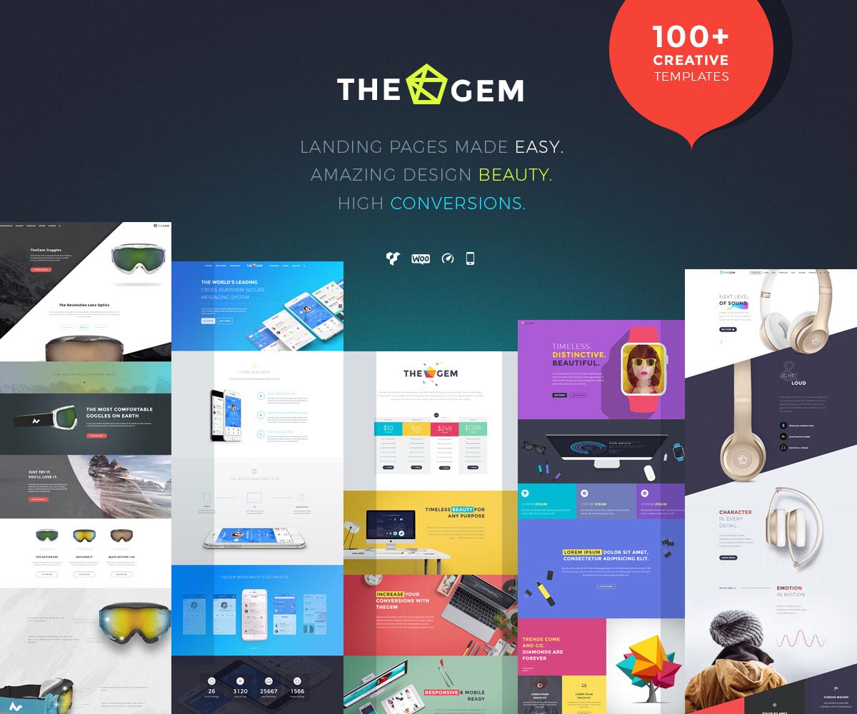 Landing Page WordPress Themes | The Gem