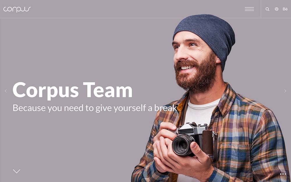 Parallax Scrolling WordPress Themes | Corpus