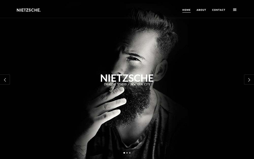 Parallax Scrolling WordPress Themes | Nietzche