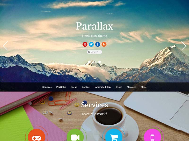 Parallax Scrolling WordPress Themes | Parallax