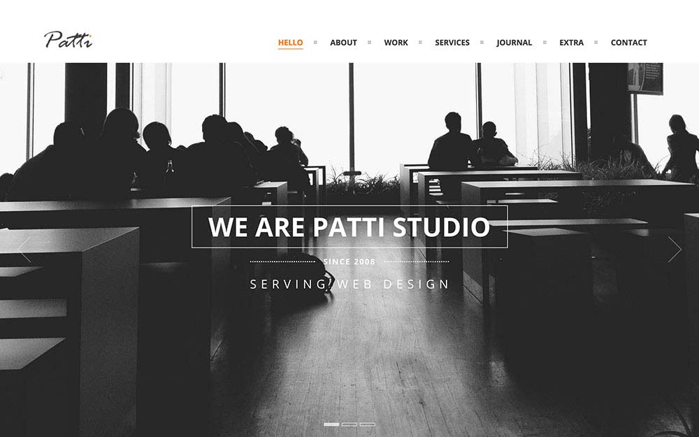 Parallax Scrolling WordPress Themes | Patti